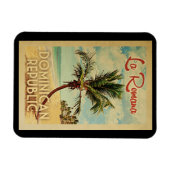 La Romana Magnet Palm Tree Vintage voyage (Horizontal)