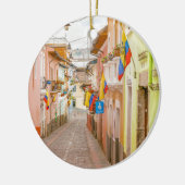 La Ronda Street Quito Ecuador Keramisch Ornament (Links)
