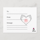 La Rose Interdite : Carte Postale Jamais Sûre (Dos)