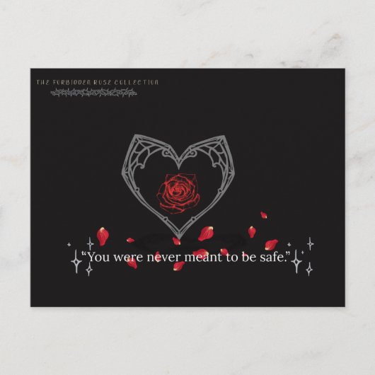 La Rose Interdite : Carte Postale Jamais Sûre (Devant)