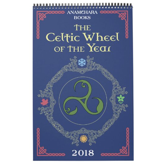 La roue celtique du calendrier de l'année 2018 (Protection)