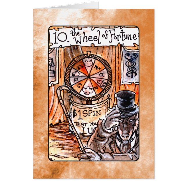 La roue de la carte de tarot de fortune (Devant)