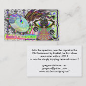 La roue d'Ezekiel du feu : UFO ? carte de visite (Devant / Derrière)