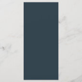 La roue du navire bleu | Menu Mariage nautique (Dos)