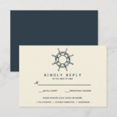 La roue du navire | Mariage RSVP avec choix de rep (Devant / Derrière)