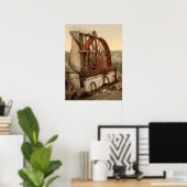 La Roue, Laxey, Île de Man, Impression d'archives (Bureau à domicile)