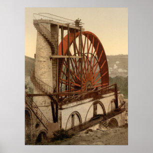 La Roue, Laxey, Île de Man, Impression d'archives
