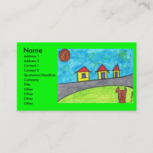 La rouille vient d'apprendre le carte de visite (Devant)