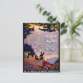 La route des Alpes Briefkaart (Staand voorkant)