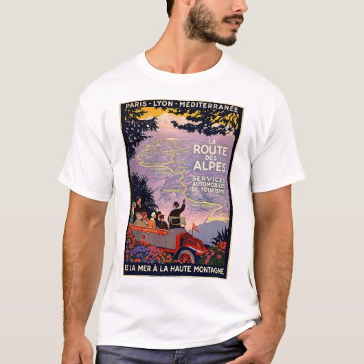 La route des Alpes T-shirt (Voorkant)