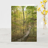 La route moins a voyagé carte (Fleur jaune)