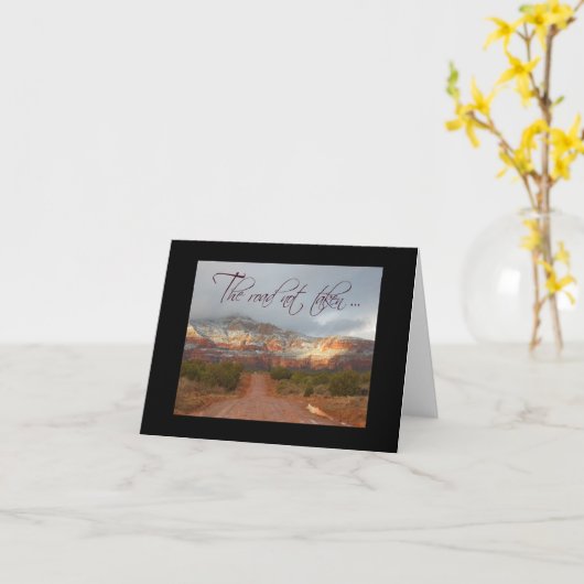 La route n'est pas carte pour notes (Fleur jaune)