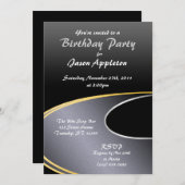 La Route Ouverte - Invitations de fête d'anniversa (Devant / Derrière)