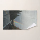 La route sous l'arc-en-ciel (Serviette à main)