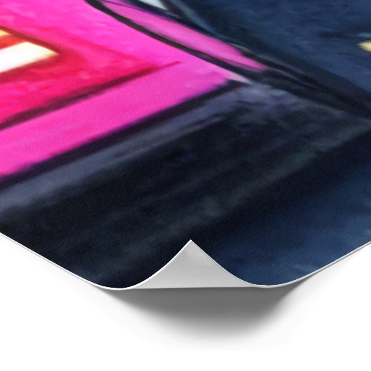 La route vers la capitale | AI Art Poster (Coin)