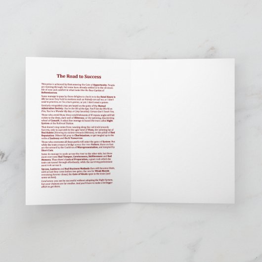 La Route vers le Succès (Intérieur)
