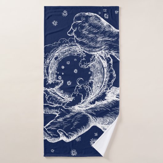 La Rubaiyat de la création d'Omar Khayyam (Serviette de bain)