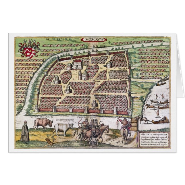 LA RUSSIE : MOSCOU, 1591 (Devant horizontal)