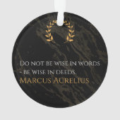 La sagesse de Marcus Aurelius : Les actions parlen (dos)