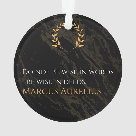 La sagesse de Marcus Aurelius : Les actions parlen (dos)