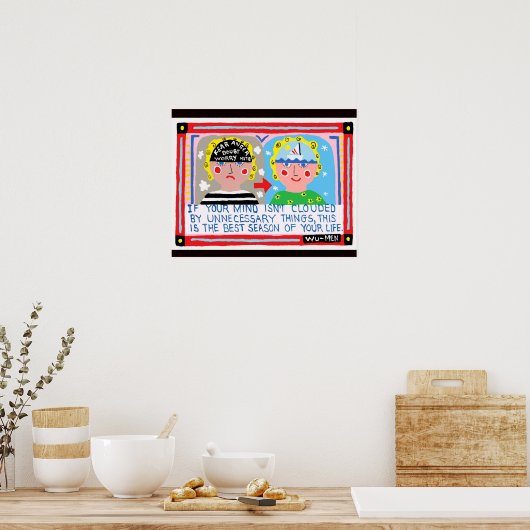 La sagesse d'une affiche zen (Cuisine)