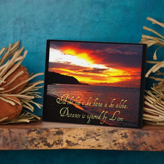 La sagesse hawaïenne Plaque chrétienne (Côté)