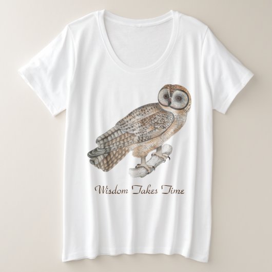 La sagesse prend du temps Chouette (Design devant)