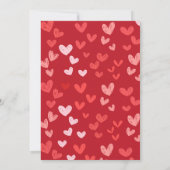 La Saint-Galentin Rouge Ruban Bow Girly Invitation (Dos)