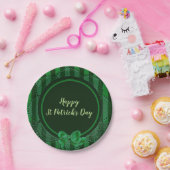 La Saint-Patrick - Assiette en papier ronde dentel (Fête)