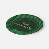 La Saint-Patrick - Assiette en papier ronde dentel (Angle)