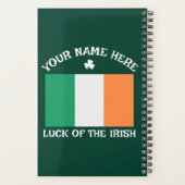 La Saint-Patrick Drapeau Irlande Nom Personnalisé (Dos)