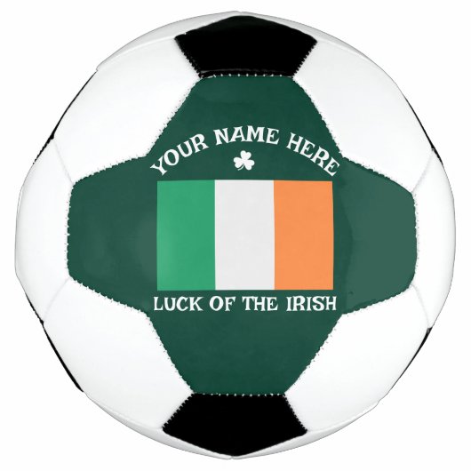 La Saint-Patrick Drapeau Irlande Nom Personnalisé (Devant)