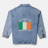 La Saint-Patrick Drapeau Irlande Nom Personnalisé  (Verso)