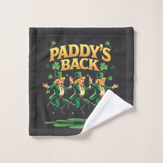 La Saint-Patrick drôle de retour de Trump Léopard (Gant de toilette)