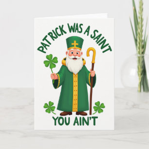 La Saint-Patrick Était Un Saint Carte