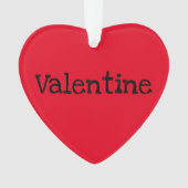 La Saint-Valentin Message Moderne Rouge Personnali (devant)