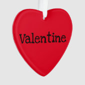 La Saint-Valentin Message Moderne Rouge Personnali (devant)