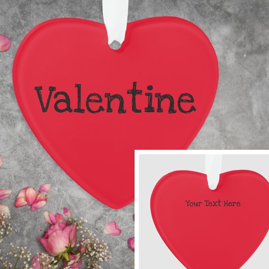 La Saint-Valentin Message Moderne Rouge Personnali