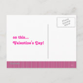 La Saint-Valentin m'étreignent carte postale (Dos)