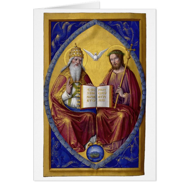 La Sainte Trinité par Jean Bourdichon vers 1508 (Devant)