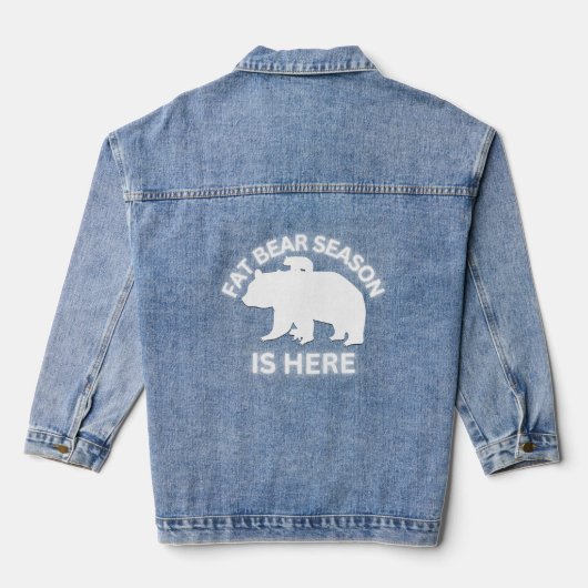 La saison de l'ours gras est ici - blanc | (Verso)
