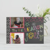 La saison pour être Jolly Holiday Carte photo (Debout devant)