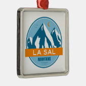 La Sal Mountains Utah Metalen Ornament (Rechts)