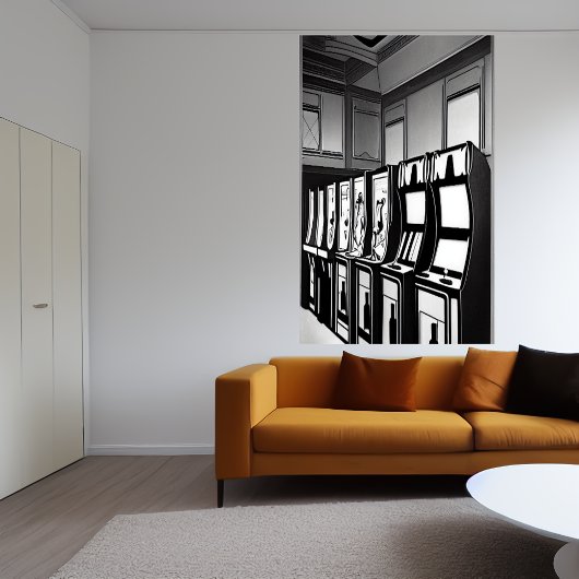 La salle d'arcade | AI Art Poster