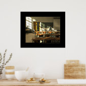 La salle de classe - Het klaslokaal Poster (Keuken)