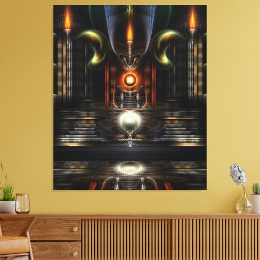 La Salle Du Trône Toile Fractée D'Art Enveloppée I (Insitu(Salon))