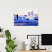 La Salute vanaf Ponte della Paglia Poster (Thuiskantoor)