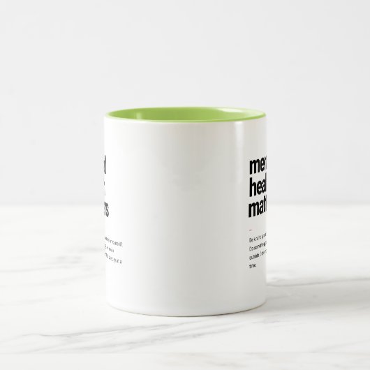 La santé mentale compte Mug (Centre)