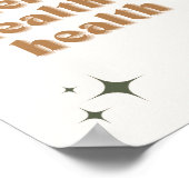 La santé mentale est la santé Poster (Coin)