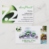 La santé SevenPoint2 a fait les cartes de visite (Devant / Derrière)